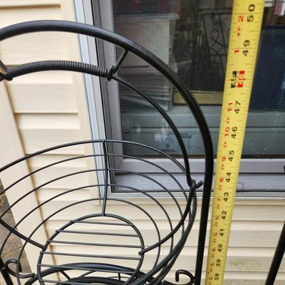 2 Metal Hanging Fruit, Produce, Snacks, Organizing Basket Racks