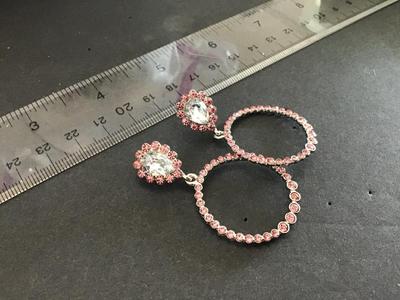 Pink Hoop Earrings Bloom NY