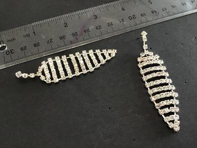 Rhinestone Bridal Earrings Statement