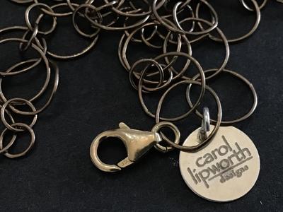 Rare Carol Lipworth Designer Necklace Gold Filled Digned