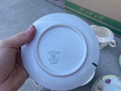Sale Photo Thumbnail #630: Floral Mismatched Tea Service (Lot of 9)