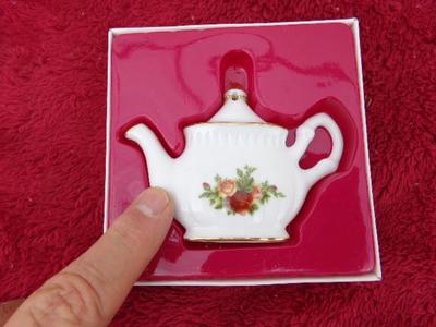 Royal Albert Christmas tree ornament. New in Box