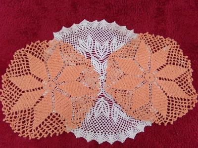 Lot of 3 hand crafted crocheted doilies.