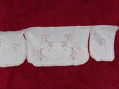 3 piece embroidered set. Hand crafted.