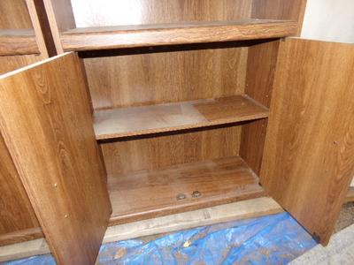 2 STORAGE UNITS a.k.a. bookshelves, good garage/basement storage shelves