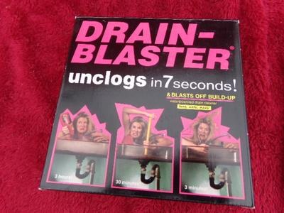 DRAIN BLASTER - NEW IN BOX, looks unused.
