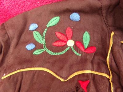Expertly hand tailored & embroidered western style ladies shirt