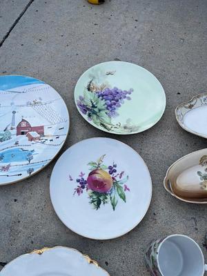 Sale Photo Thumbnail #765: Assorted Plates and Cups, Some Seasonal (Lot of 13)