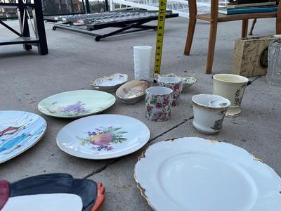 Sale Photo Thumbnail #774: Assorted Plates and Cups, Some Seasonal (Lot of 13)