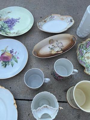 Sale Photo Thumbnail #766: Assorted Plates and Cups, Some Seasonal (Lot of 13)