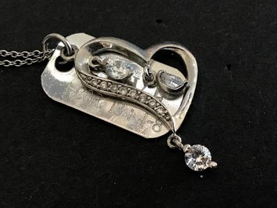 Heart Corinthians necklace