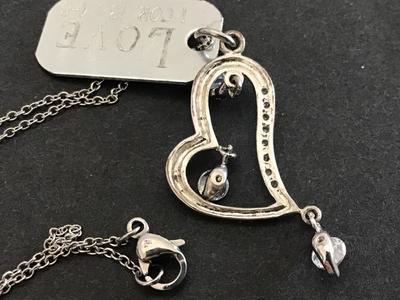Heart Corinthians necklace