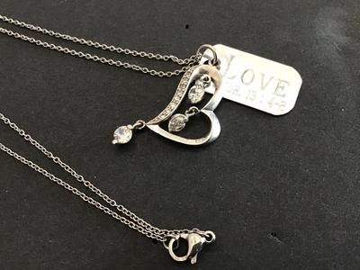 Heart Corinthians necklace