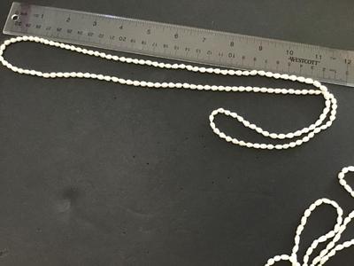 4 Necklaces Fresh Water Seed Pearls.