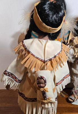 LOT 50X: Set of Four Native American Dolls