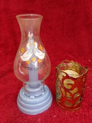 A couple of little candle holders.