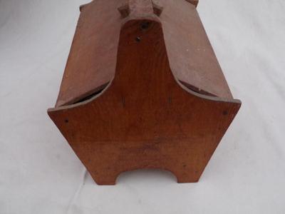 Craft made sewing box. About 10"Lx7-1/2Wx8-1/2T.
