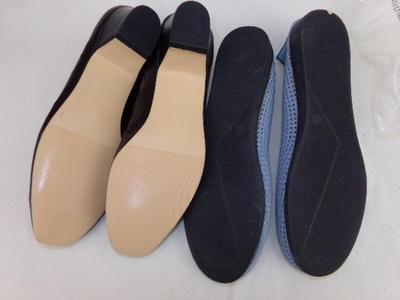 2 pair ladies foot ware, size 8M, look unused. In origianl bags w/tags.