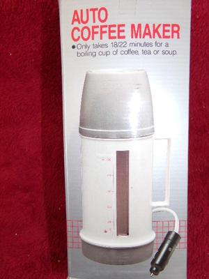 AUTO COFFEE MAKER & soup warmer. Plugs in to the cigar lighter