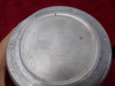 Classic vintage MINI (maybe 2 cup) stove top coffee percolator. U.S.A.