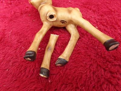 Bambi’s girlfriend Faline has a broken leg, but you can glue it.