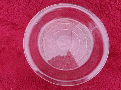 GLASBAKE #45 pie baking dish (U.S.A.) Oven safe bake ware. About 8" dia.