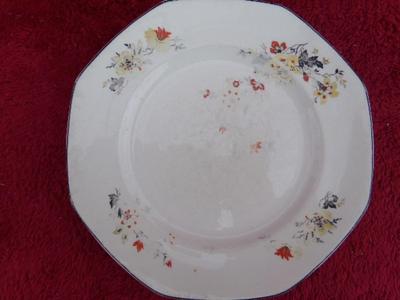 Two VTG/Antique Homer Laughin ceramic dinner plates, (30 N)