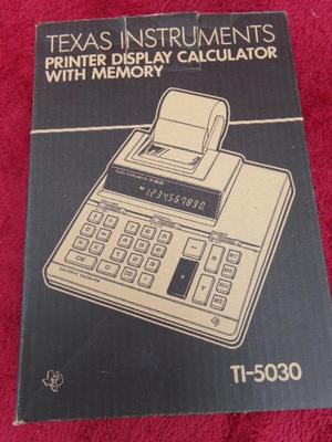 I know you don’t have one of these! TI-5030 desk top calculator . . .