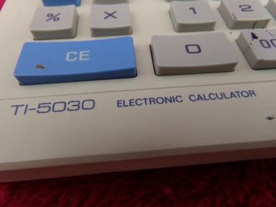 I know you don’t have one of these! TI-5030 desk top calculator . . .