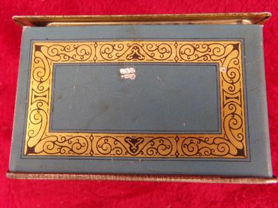 Johnston’s Chocolates tin w/hinged lid, believed to be c.1920s-30s.