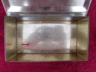 Johnston’s Chocolates tin w/hinged lid, believed to be c.1920s-30s.