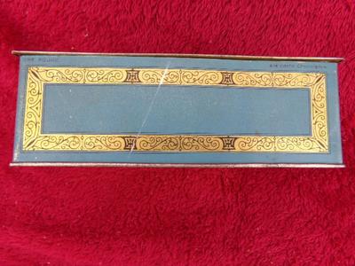 Johnston’s Chocolates tin w/hinged lid, believed to be c.1920s-30s.