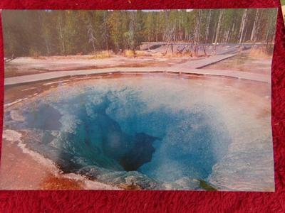 3 souvenir “Jumbo Post Card” of Yellowstone Nat. Park. c. Early 1950s