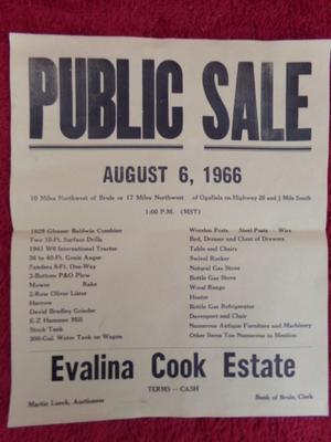 AUCTION BILL C.1966 Impossible to find historical memorabilia.