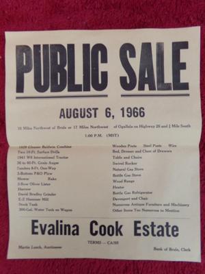 (2of3) AUCTION BILL C. 1966 Impossible to find historical memorabilia.