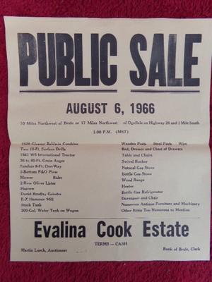 (3of3) AUCTION BILL C.1966 Impossible to find historical memorabilia.
