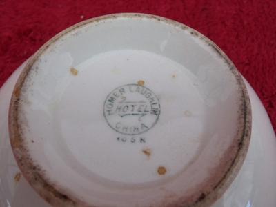 VTG/Antique Homer Laughin Hotel China soup/cereal bowl.