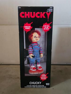 Sale Photo Thumbnail #285: Chucky animated doll,, Brand New!