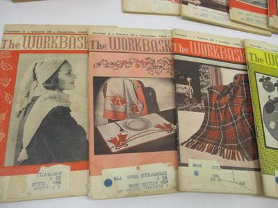 Sale Photo Thumbnail #1990: 1962-1965 Workbasket Magazines Knit Crochet Sewing Patterns Recipes