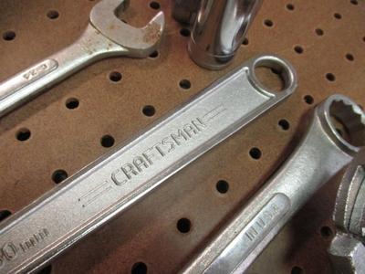 Sale Photo Thumbnail #1517: Assortment Of Handtools Craftsman Pipe Wrench
