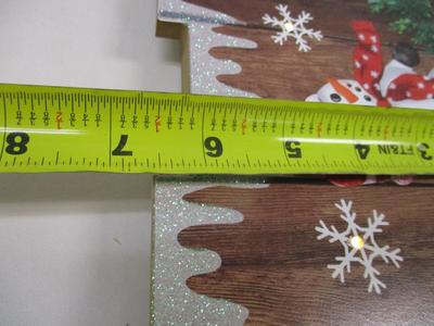Sale Photo Thumbnail #444: Winter Snowmen Theme Light Up Wooden Panel