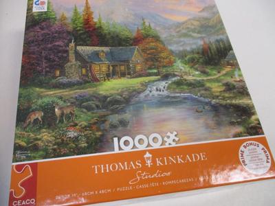 Sale Photo Thumbnail #1534: Sealed Puzzles Thomas Kinkade Mark Keathley Ravensburger