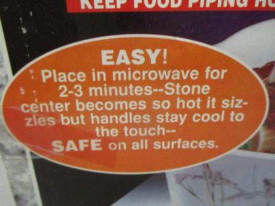 Sale Photo Thumbnail #1878: Heat Magic Microwaveable Hot Plate