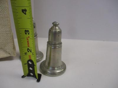 Sale Photo Thumbnail #1903: Wine Holders Pewter Salt & Pepper Shakers Napkin Holders