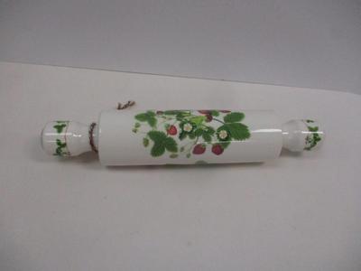 Sale Photo Thumbnail #195: Vintage Portmeirion "Summer Strawberries" Hollow Porcelain Rolling Pin