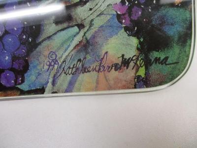 Sale Photo Thumbnail #201: Glass Cutting Board Wine Bottle Shaped & Flower Wall Decor Shaped As A Jar