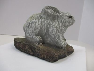 Sale Photo Thumbnail #219: Concrete Rabbit Statue Bunny