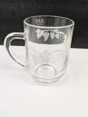 Sale Photo Thumbnail #434: Vintage Etched Barware Glass Coffee Cup