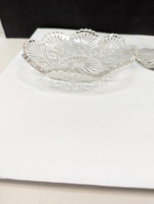 Sale Photo Thumbnail #410: 6 Pieces Of Crystal Plates & 1 Candy Pedestal