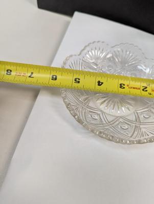 Sale Photo Thumbnail #413: 6 Pieces Of Crystal Plates & 1 Candy Pedestal